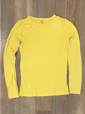 WonderWink Yellow Long Sleeve Tee - Crewneck